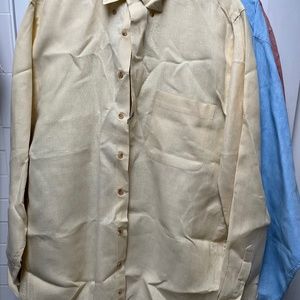 light yellow linen shirt
